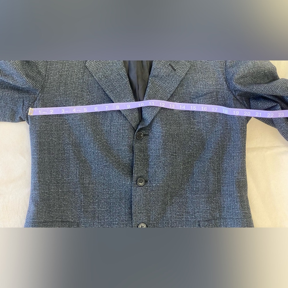 1930s Union Made Strictly Custom Tailoring Dark Grey Men's Blazer Mob Clean Cut - Picture 10 of 12